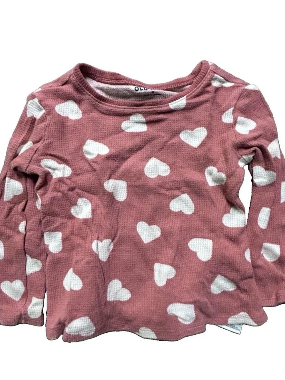 Toddler Girl Long Sleeve Winter Shirts Hearts Valentine’s Day Size 3T